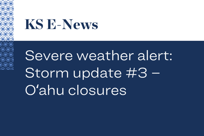 Severe weather alert: Storm update #3 – Oʻahu closures